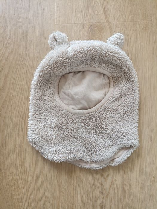 Czapka niemowlęca z szalikiem/kominiarka