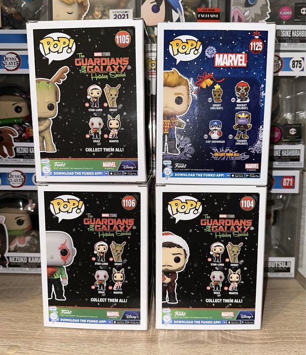 Funko Pop Фанко Стражи галактики Дракс Грут Звездный Лорд Питер Квилл