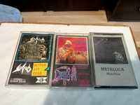 Trzy kasety Metallica Death Sodom Chris Agony