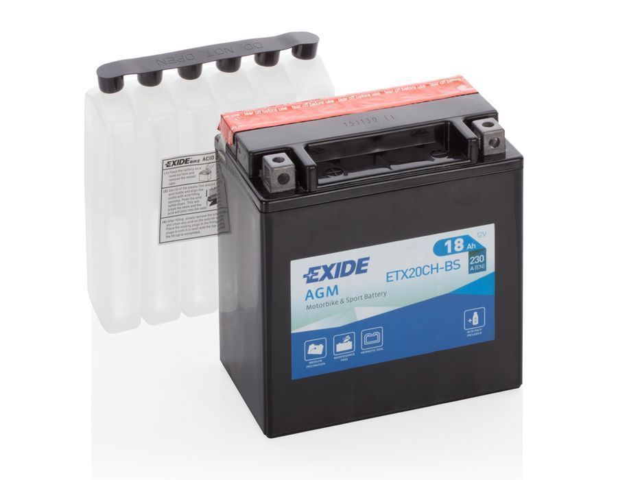 Akumulator 18 Ah EXIDE AGM dry charged ETX20CH-BS