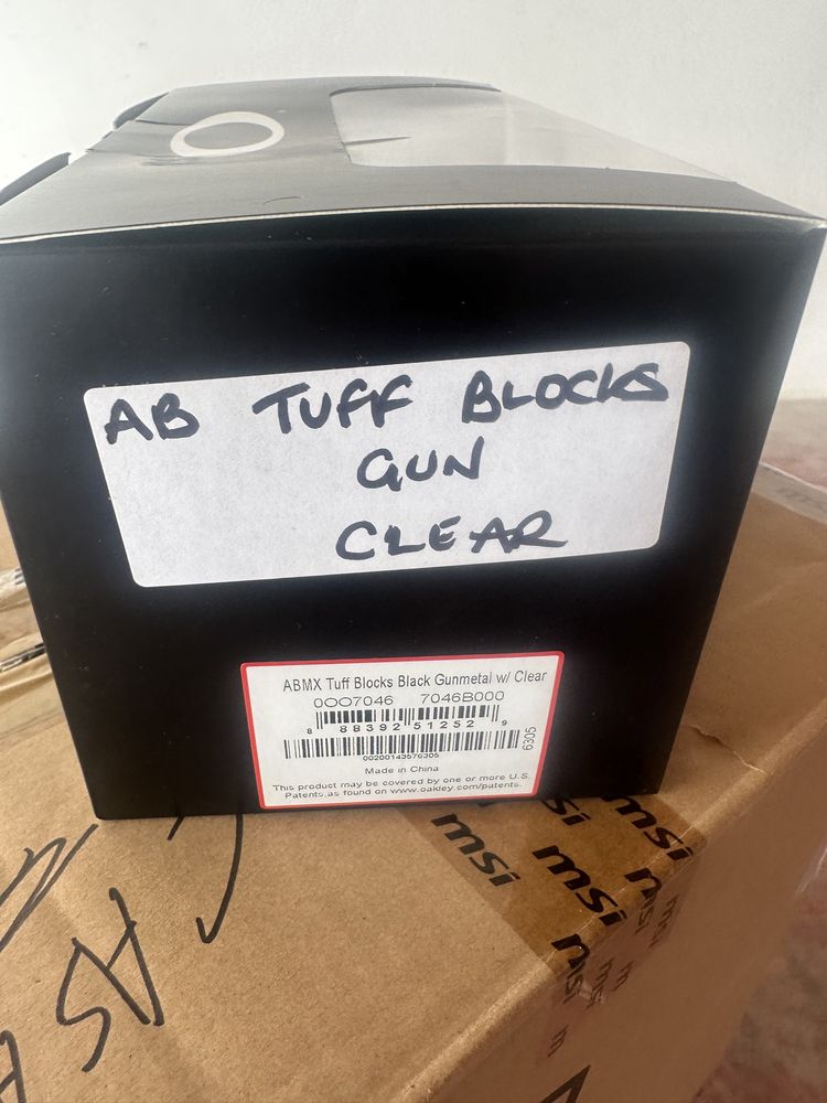 Oakley Airbrake MX Tuff Blocks Gunmetal