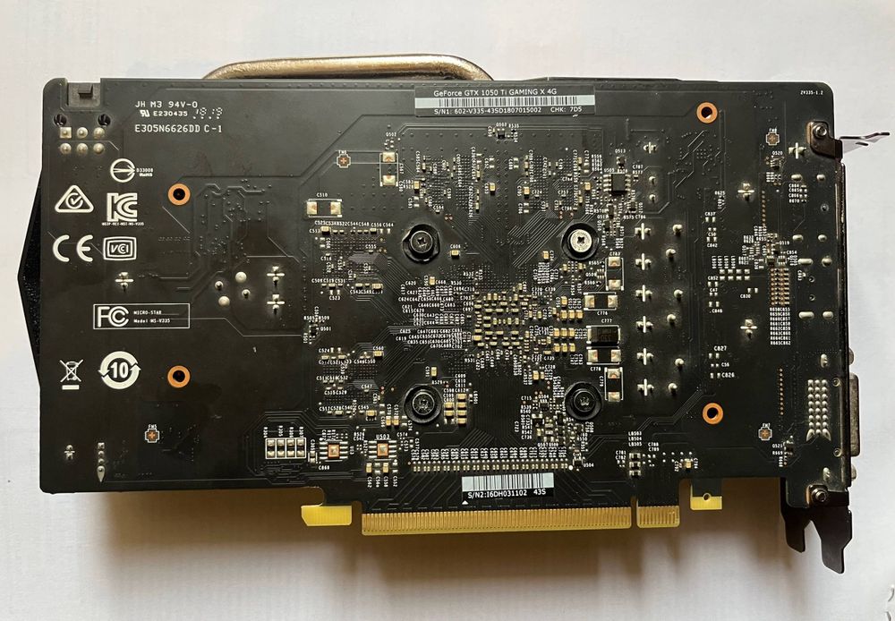 Відеокарта GeForce GTX 1050 Ti GAMING X 4G