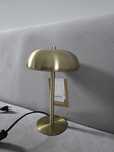 Nowa lampa stołowa biurkowa zara home grzybek kolor złoty