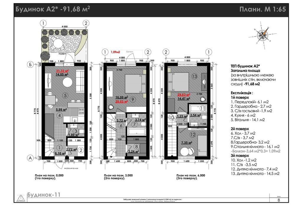 Таунхаус на березі озера 94 м2. Гостомель. Розтермінування