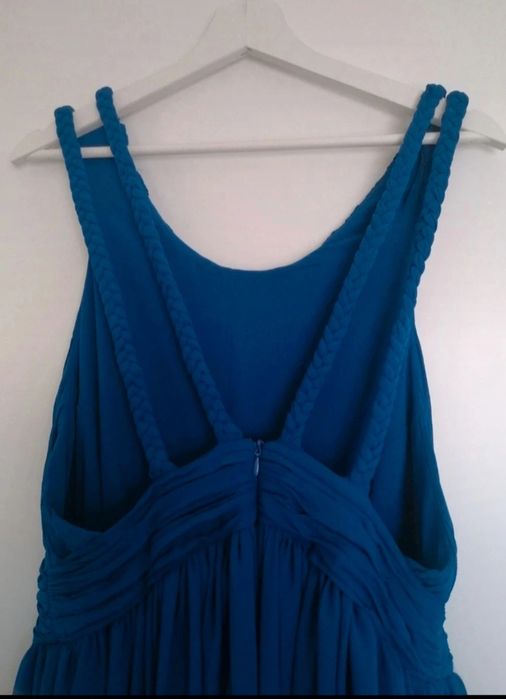 Vestido comprido azul