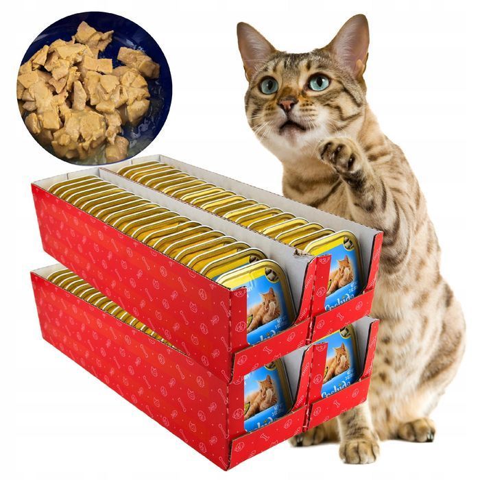 Karma Mokra Dla Kota Coshida, Kurczak Z Indykiem, 80X85G