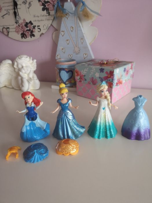 Laleczki Magiclip Elsa Kopciuszek arielka