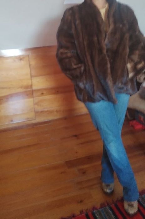 Casaco VISON GENUÍNO | corte curto,. modelo clássico