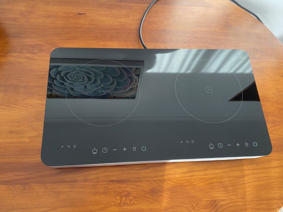 Placa de indução portátil CECOTEC 2 fogos