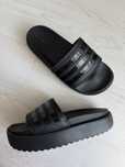Тапочки шльопанці жіночі Adidas Adilette Platform Slides Black Hq6179