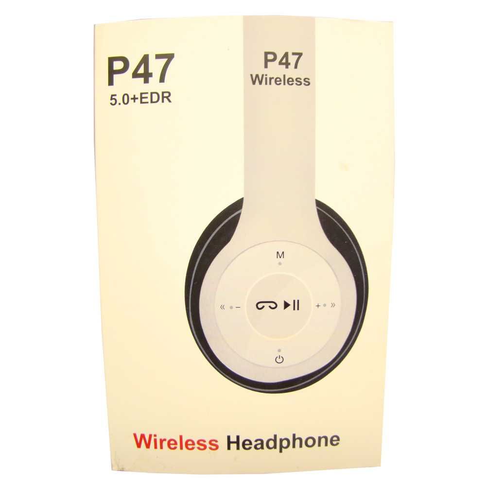 Słuchawki bezprzewodowe 4 w 1 bluetooth radio FM czytnik kart MP3