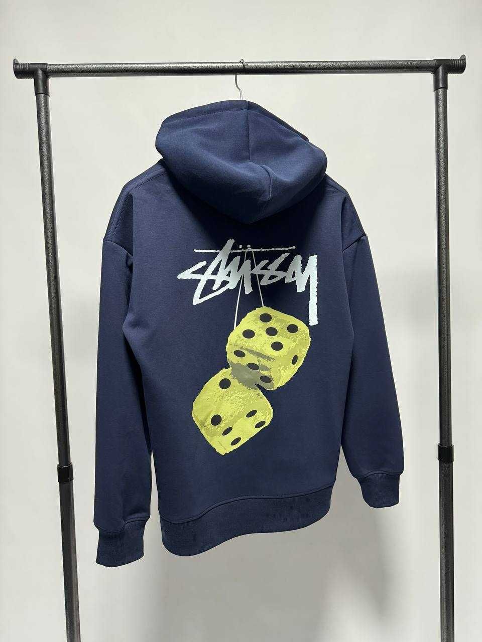 Худі Stussy в синьму кольорі