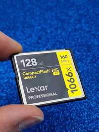 LEXAR 128GB Professional 1066x Compact Flash Memory Card 160 M