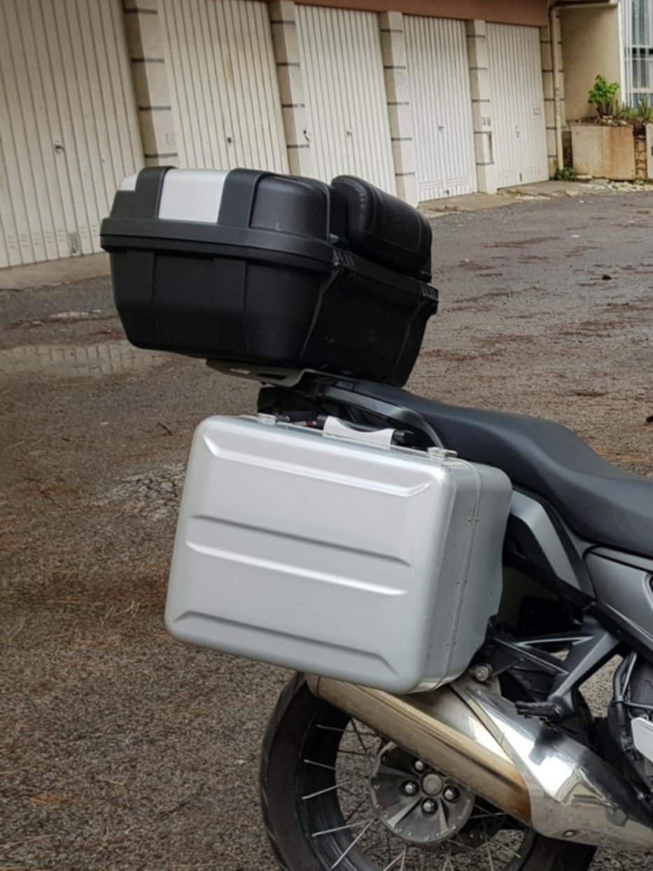 Top case Givi TRK52N e base para Honda Crosstourer
