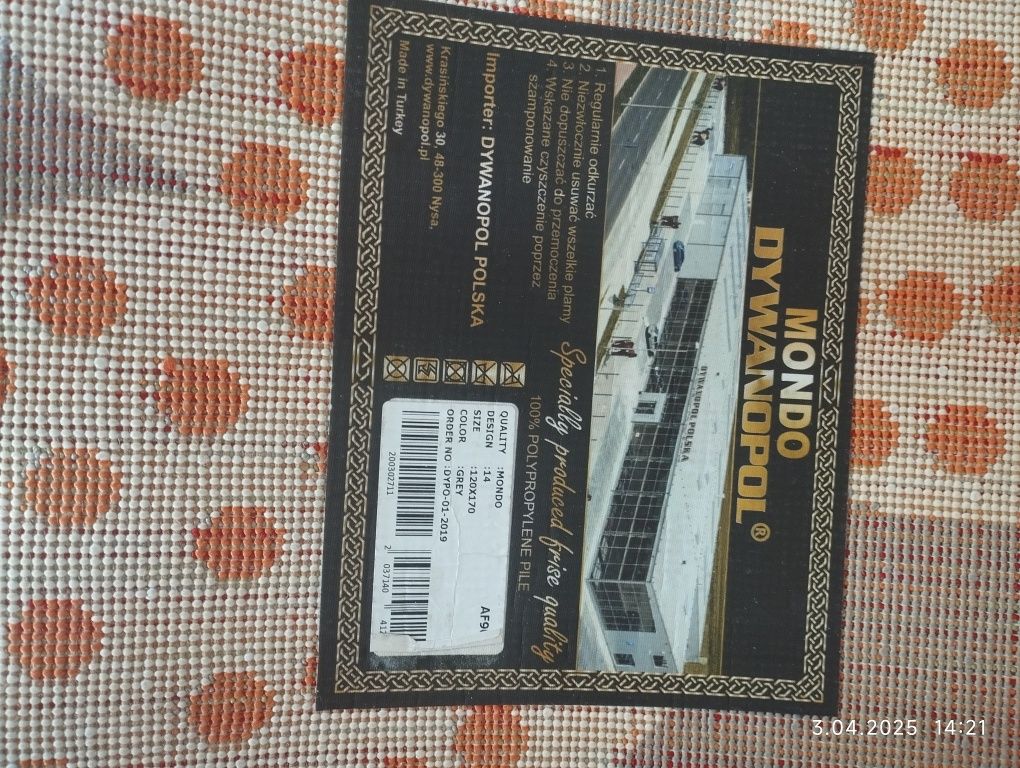 Dywan dziecięcy w motyle