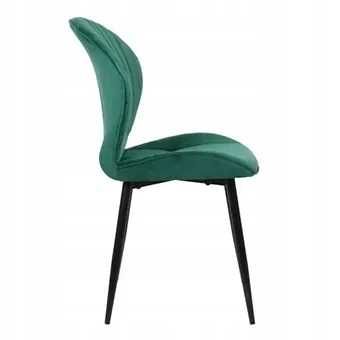 Zestaw 2 krzeseł Mason Dinning welur zielone