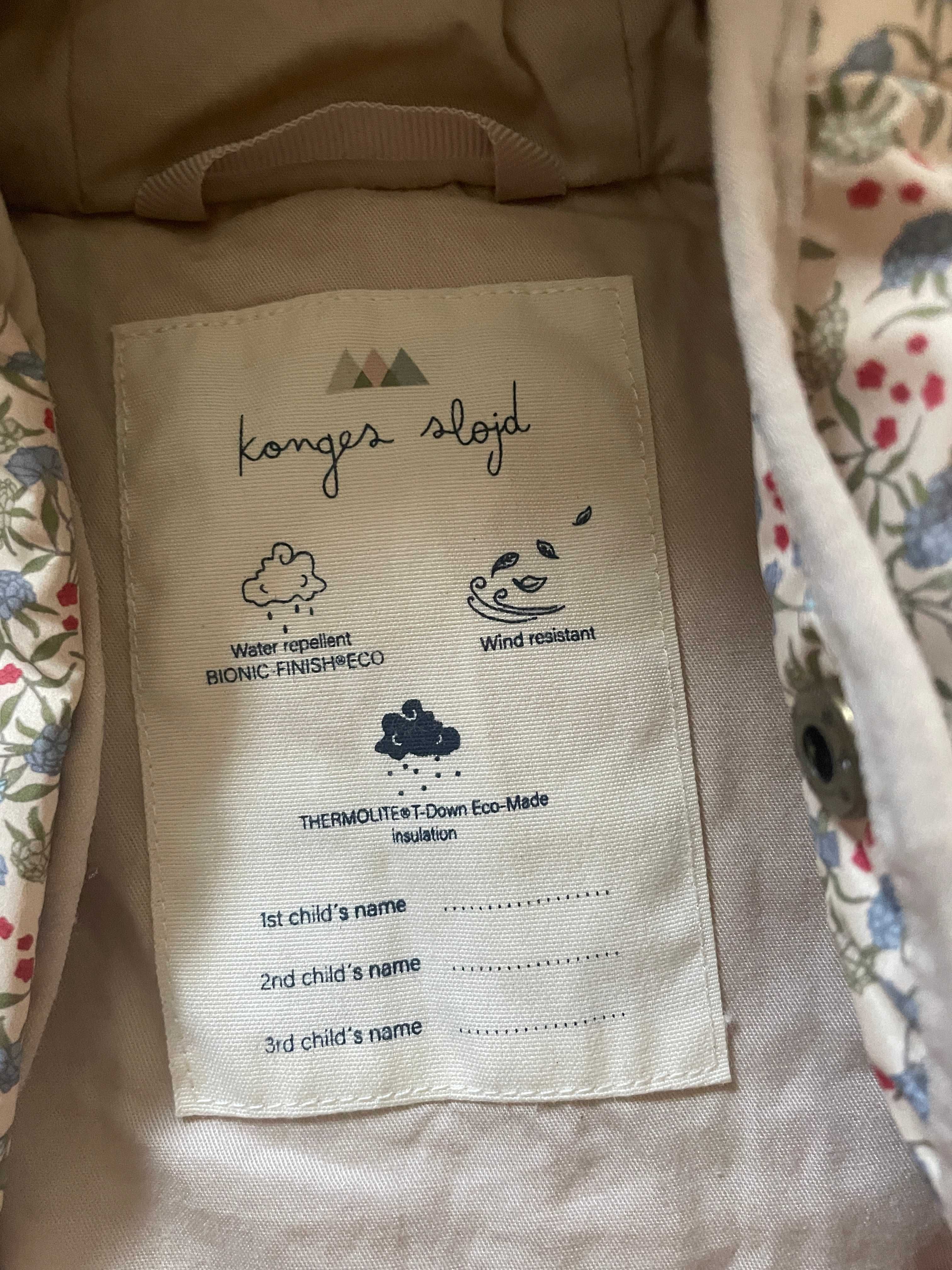 Kombinezon śpiwór niemowlęcy do wózka KongesSlojd nuka jardinde fleurs