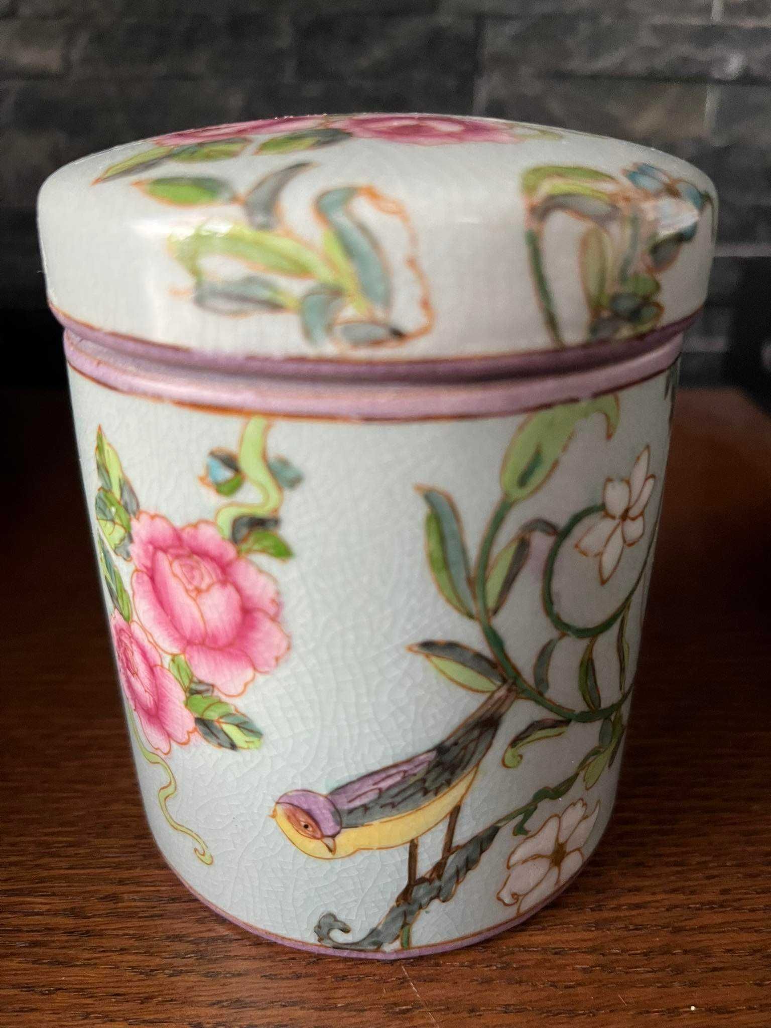 Ceramiczny pojemnik ptak Japonia