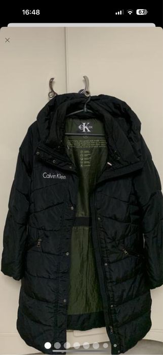 Calvin Klein 50-56 розміру жилетка пуховик чорний пальто куртка довга