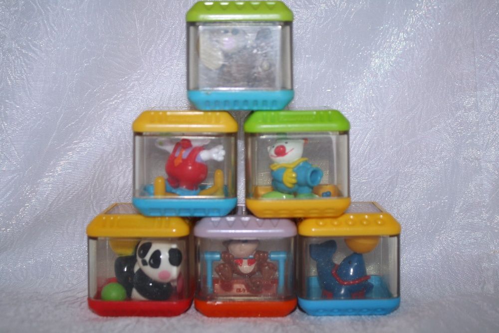 сенсорные кубики фишер прайс,fisher price..цирк..