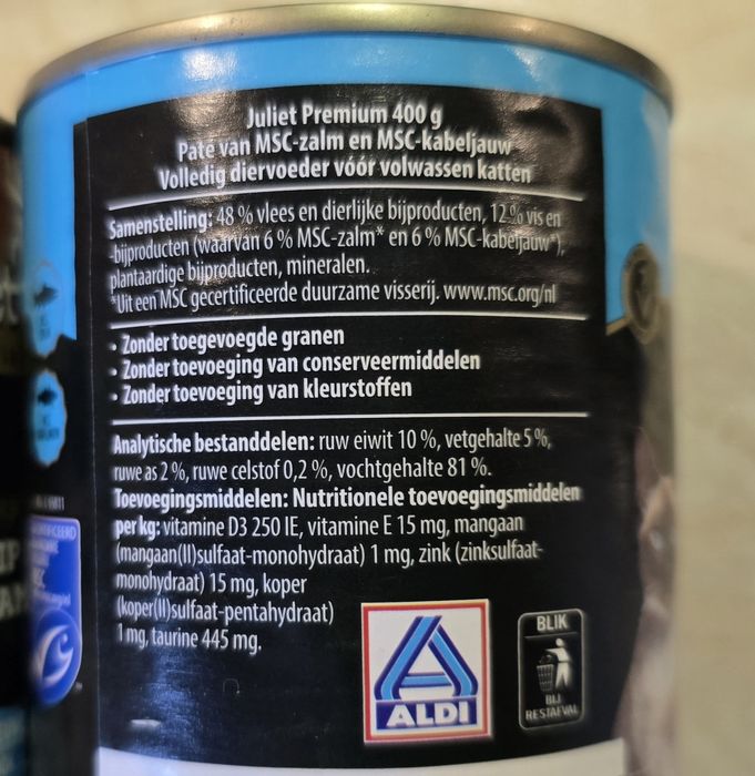 40x400g DLA KOTA bez ZBÓŻ Juliet soczyste kawałki w Galarecie 

Mix sm