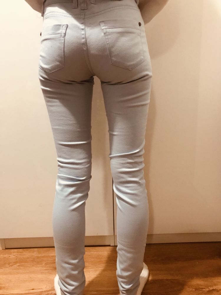 Spodnie jeans  niebieskie XXS