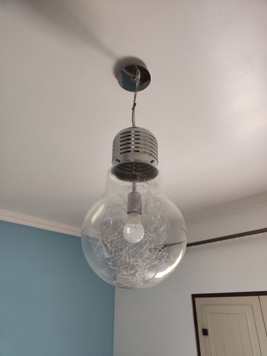 Candeiro teto forma lampada