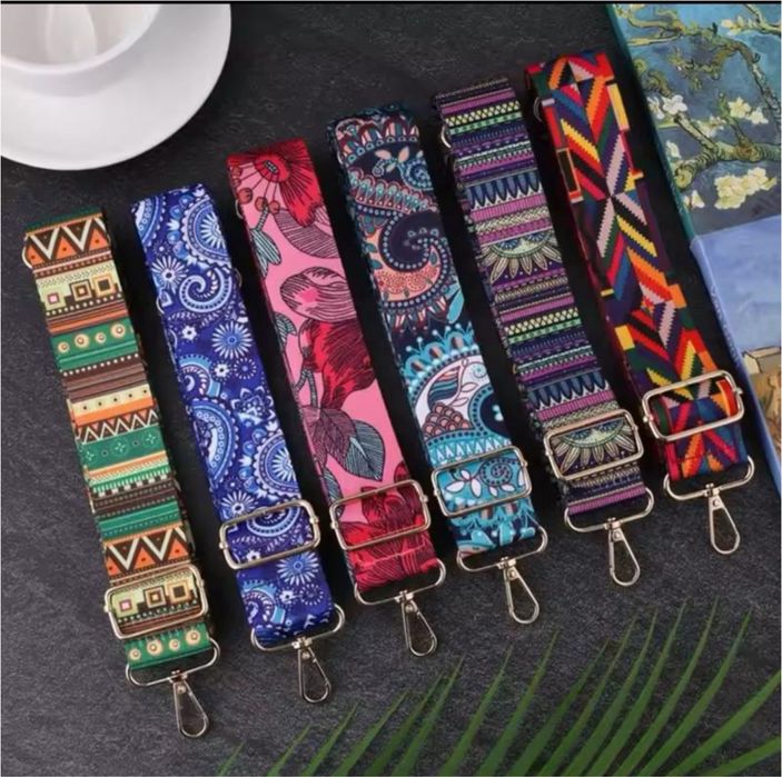 Зйомний ремінь для сумки через плече з принтом