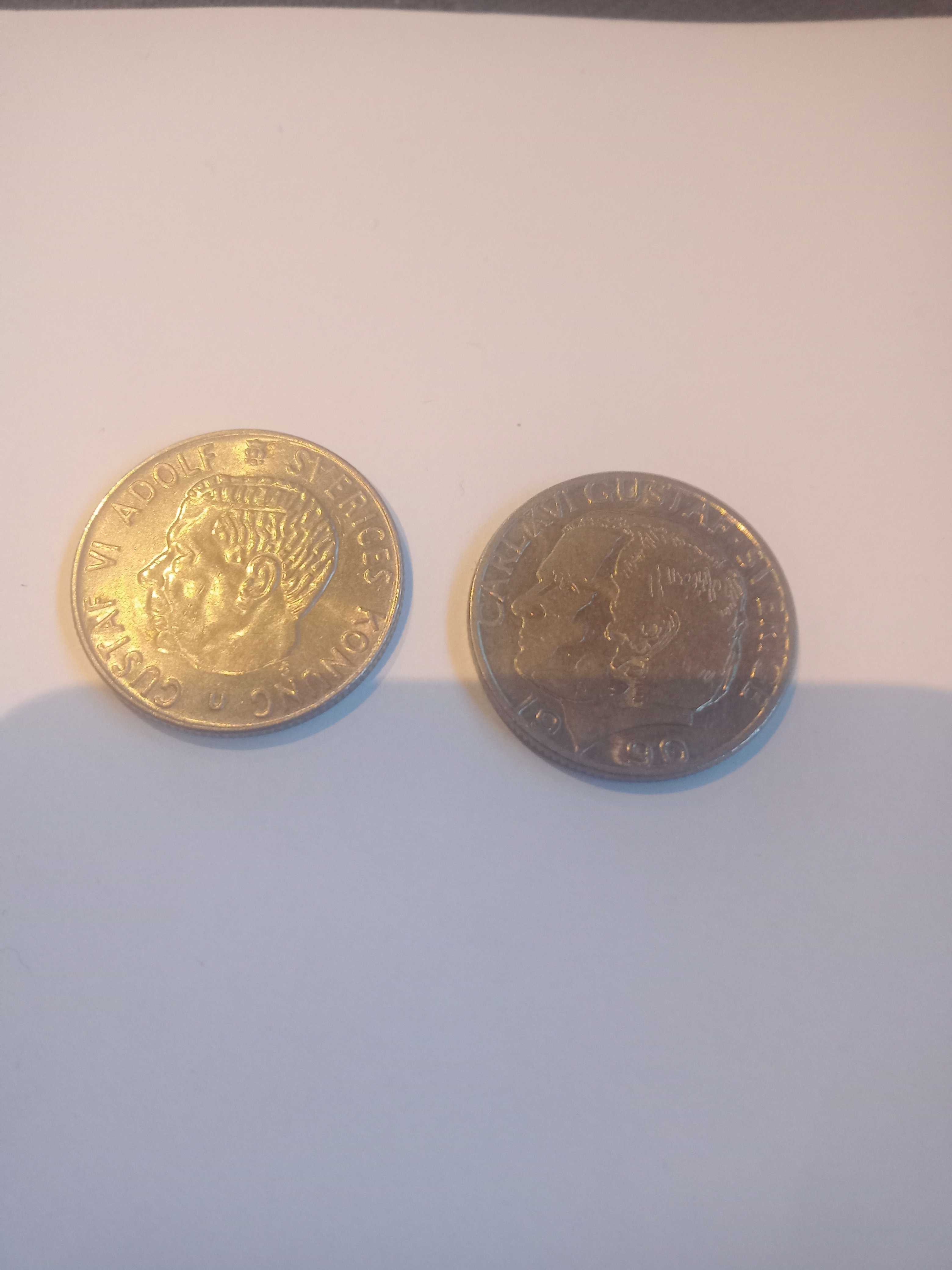 Monety Szwecja - obiegowe 2 szt.