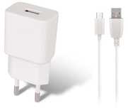 Uniwersalna Ładowarka Sieciowa USB + Kabel Micro USB