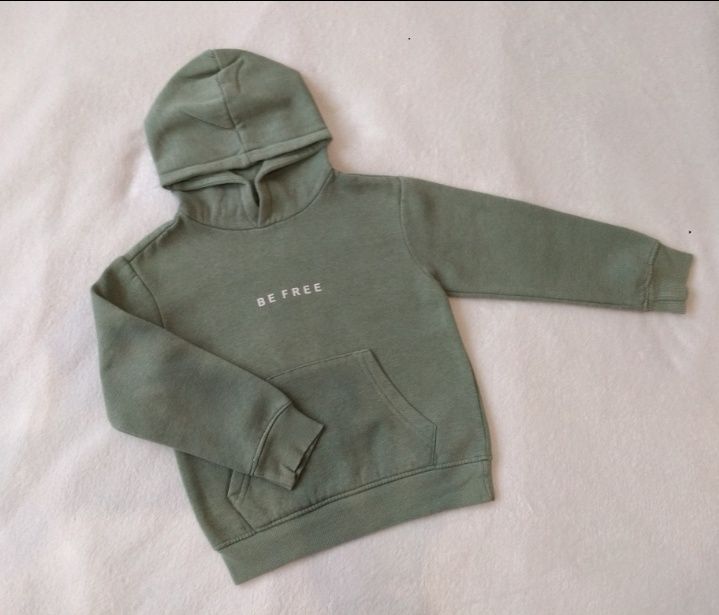 Bluza dresowa chłopięca z kapturem rozm. 110