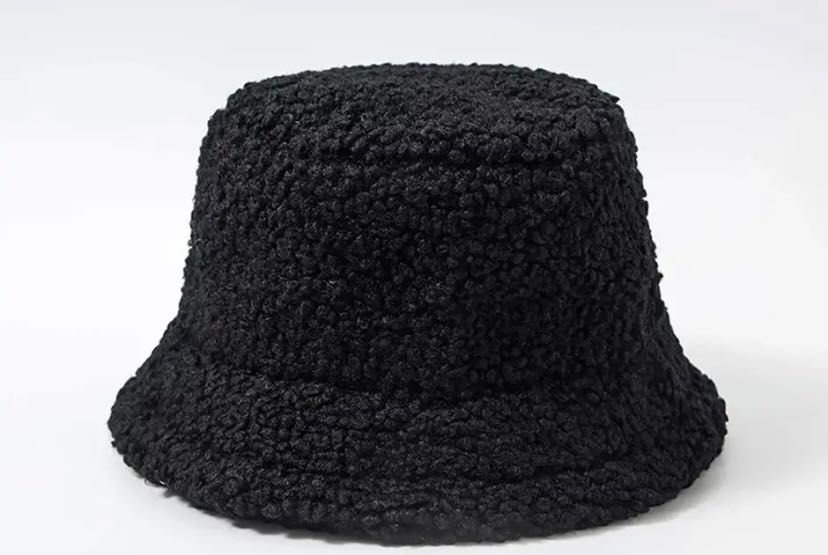 Kapelusz bucket hat pluszowy damski