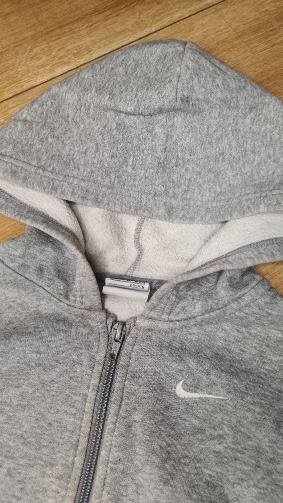 Bluza NIKE.  Szara. Z kapturem typu hoodie. 5 - 6 lat.  110 - 116.