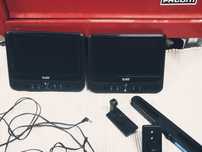 2x monitores DVD  para apoio de cabeça auto