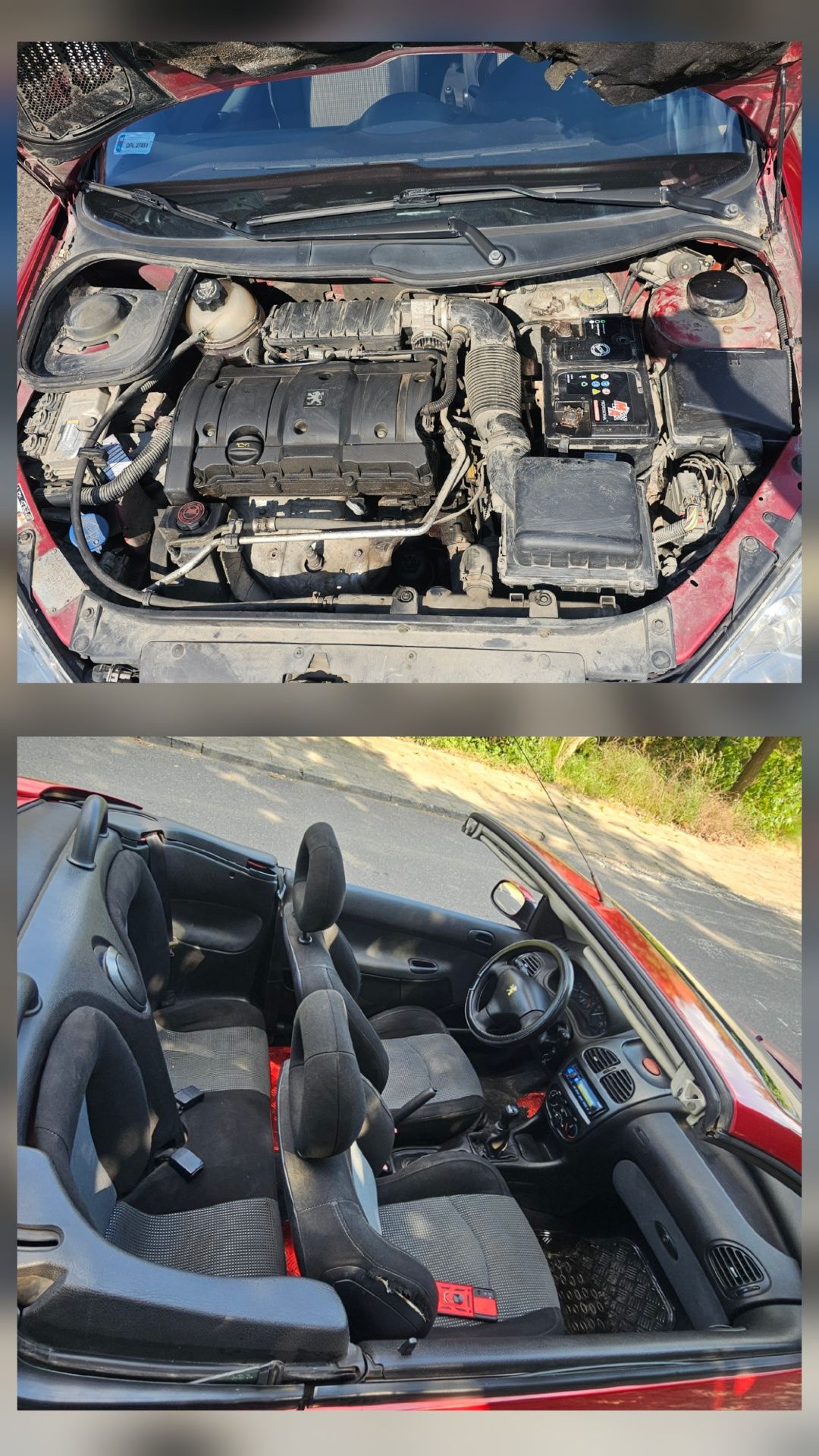 Peugeot 206 CC kabriolet 1,6 benzyna 110km 206cc cabrio