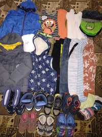 Большой пакет одежды и обуви для мальчика 3-4года