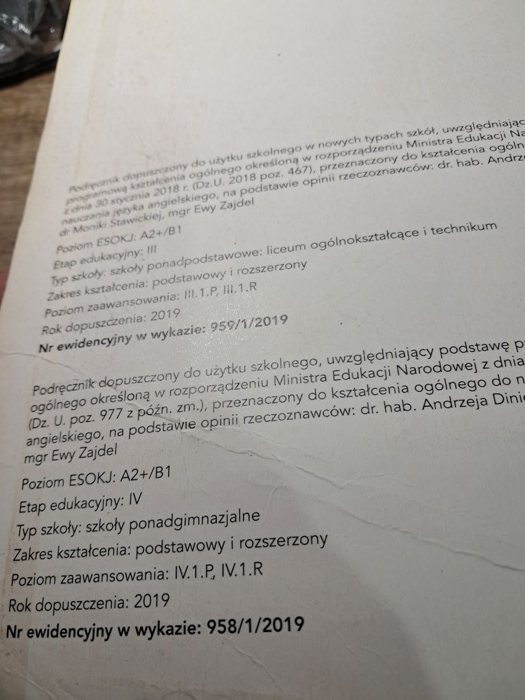 Podręcznik, książka język angielski  A2+/B1 , Checkpoint, Macmillan