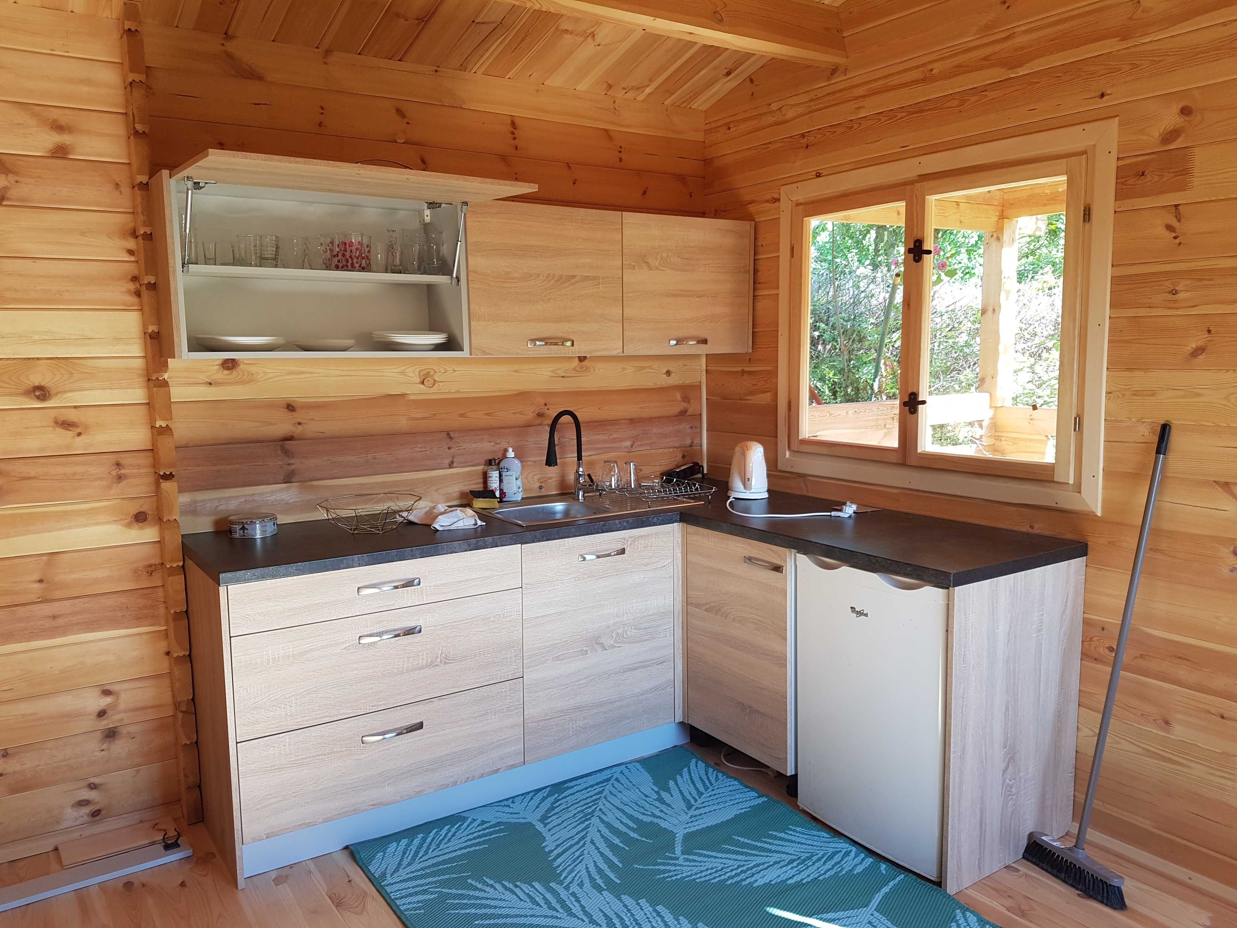 Domek letniskowy, drewniany, działkowy, 32,5 m2 ściana ,gr. od 44mm