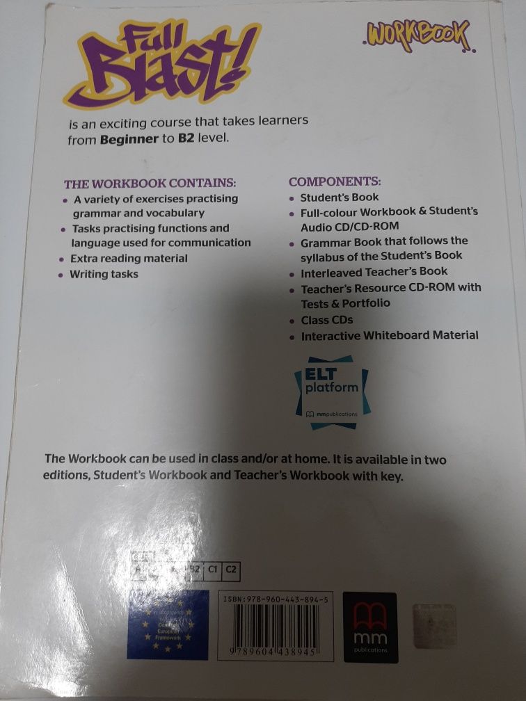 Full Blast 3  Workbook. Оригінал.