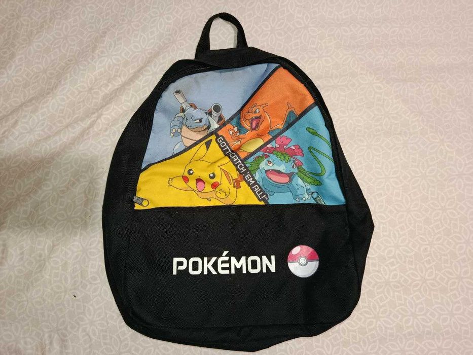 Рюкзак дитячий мерч Покемон Pokemon з основними покемонами