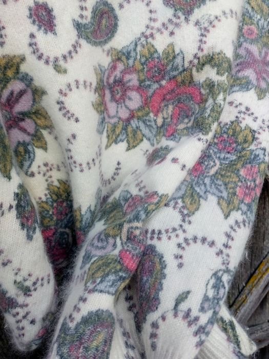 Bluzka sweter sweterek t-shirt koszulka wełniana boho retro vintage