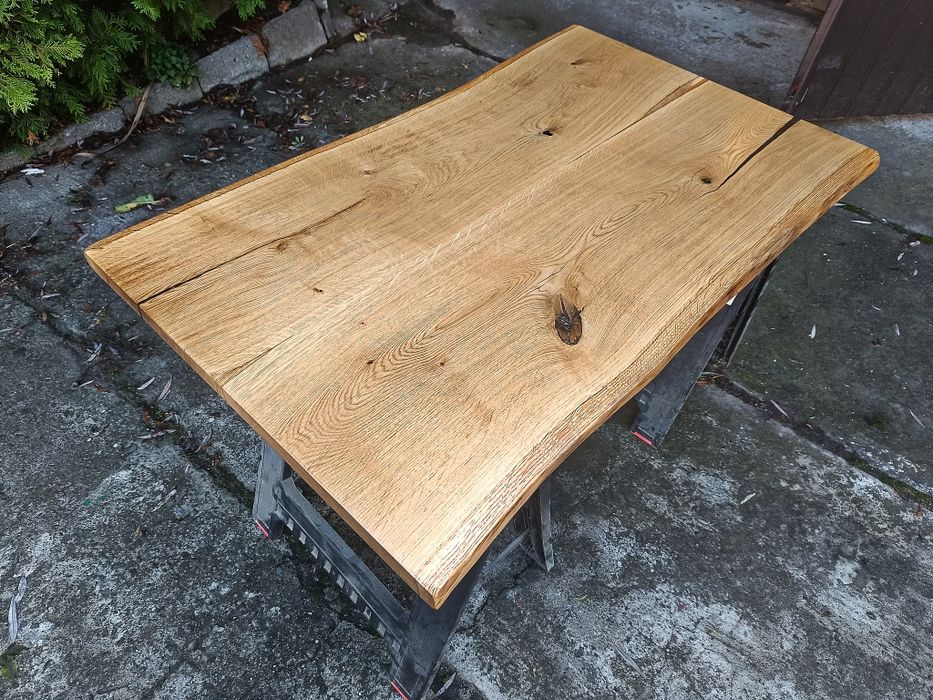Blat dębowy 2 na stół biurko ławę Live Edge 127x75