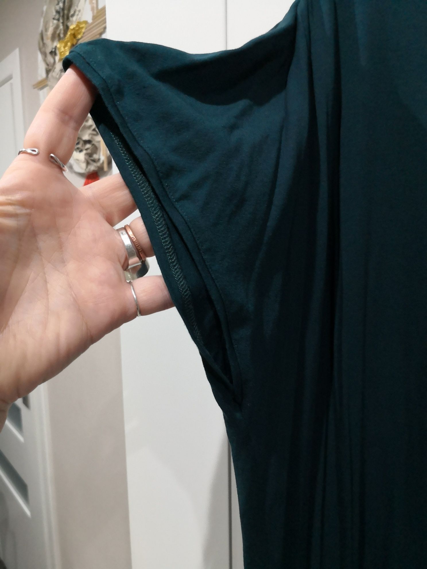 Zielona sukienka tunika 4xl