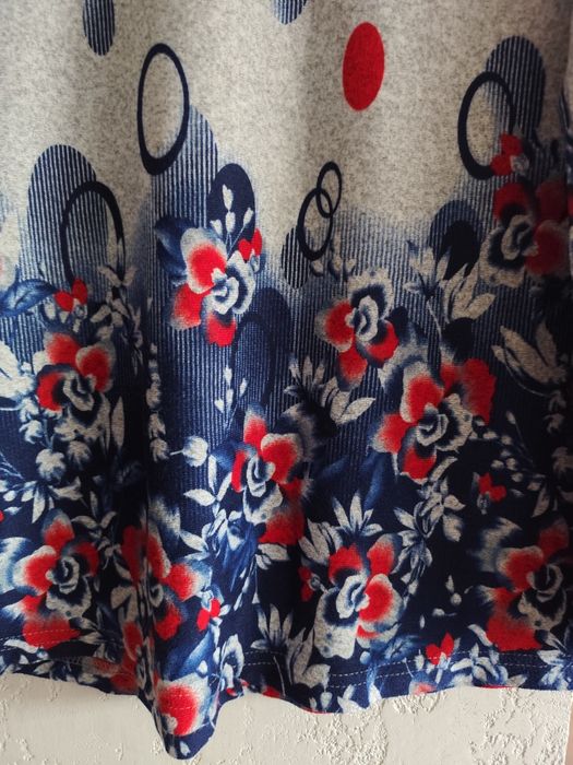 Bluzka z bawełną z długimi rękawami rozm 44.