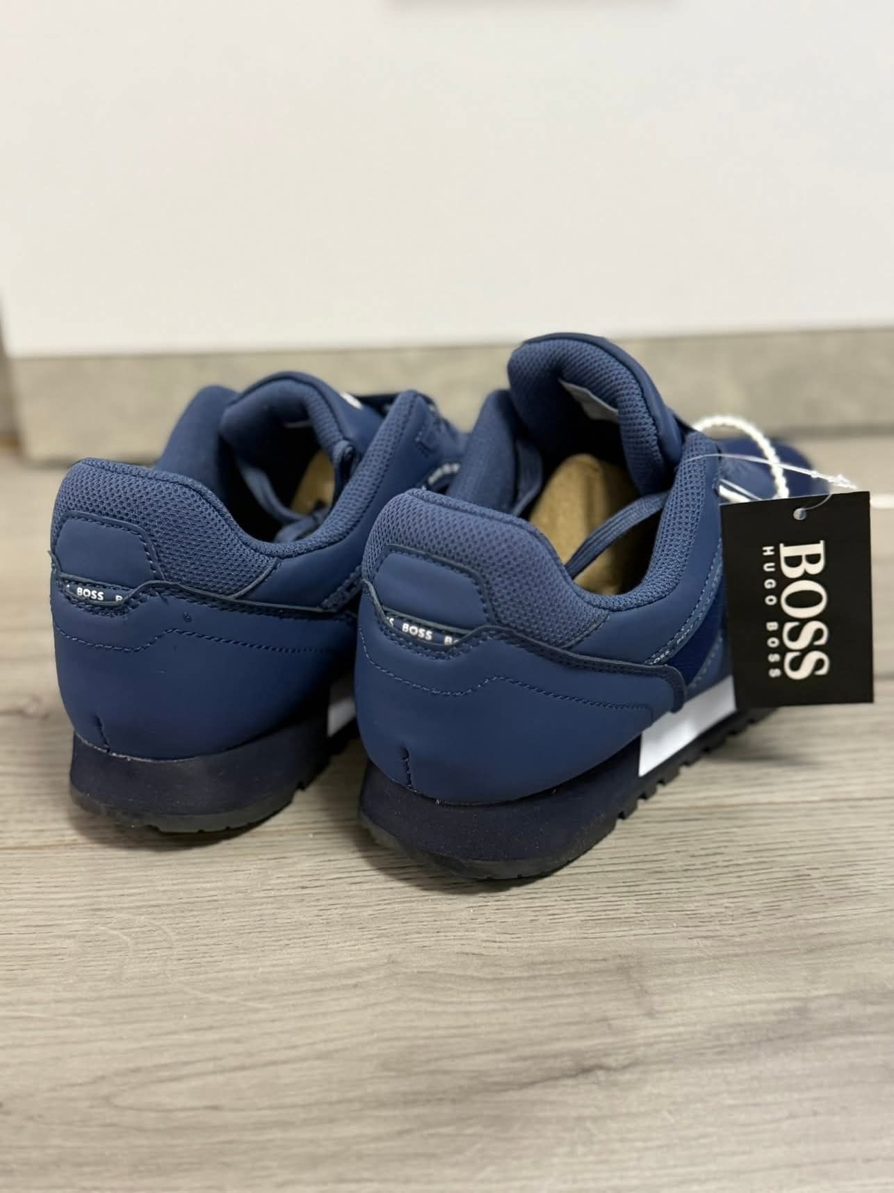 Кросівки HUGO BOSS Parkour ™ Navy ( натуральна шкіра+сітка)