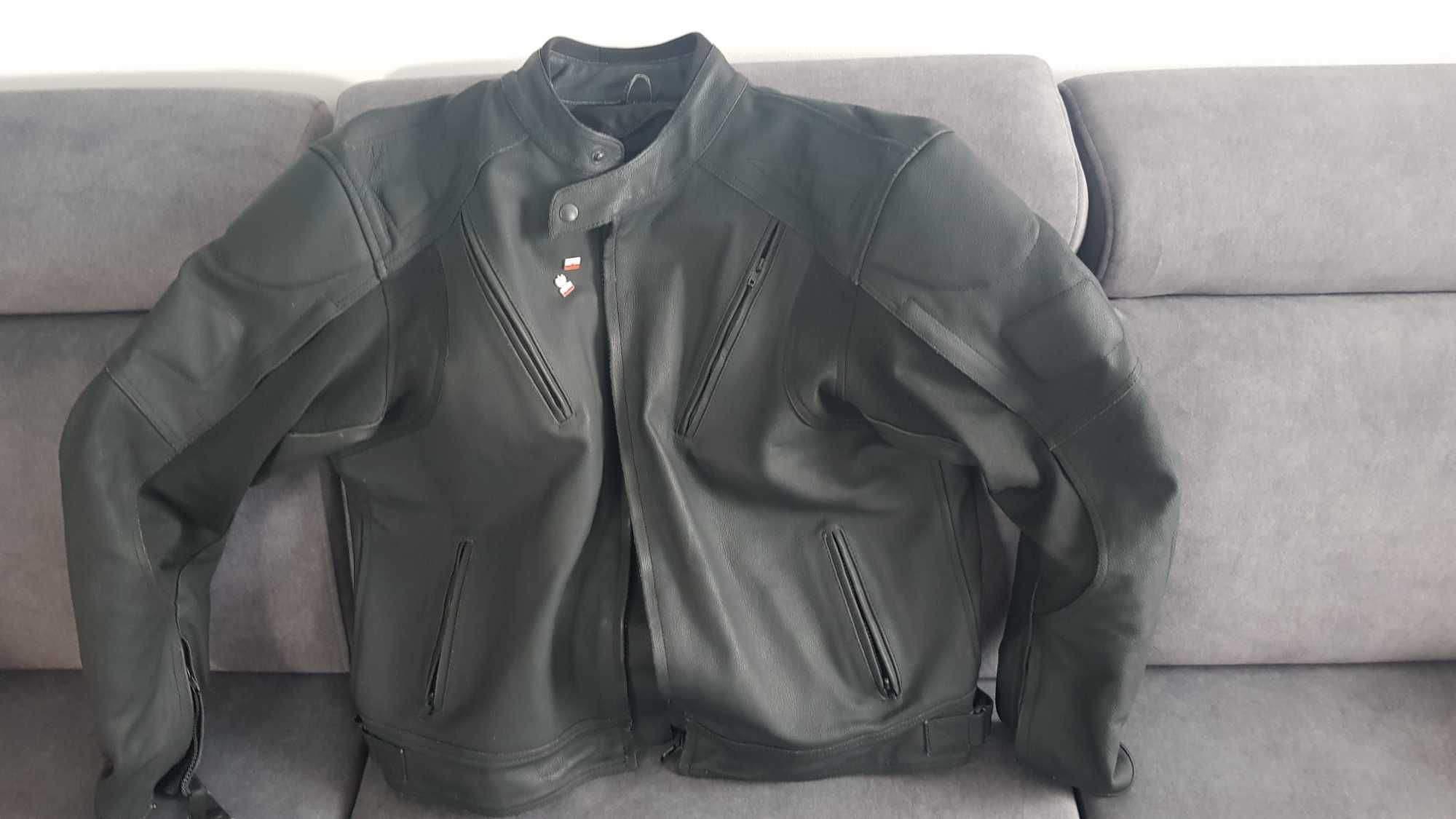 motocyklowa skórzana kurtka XXL