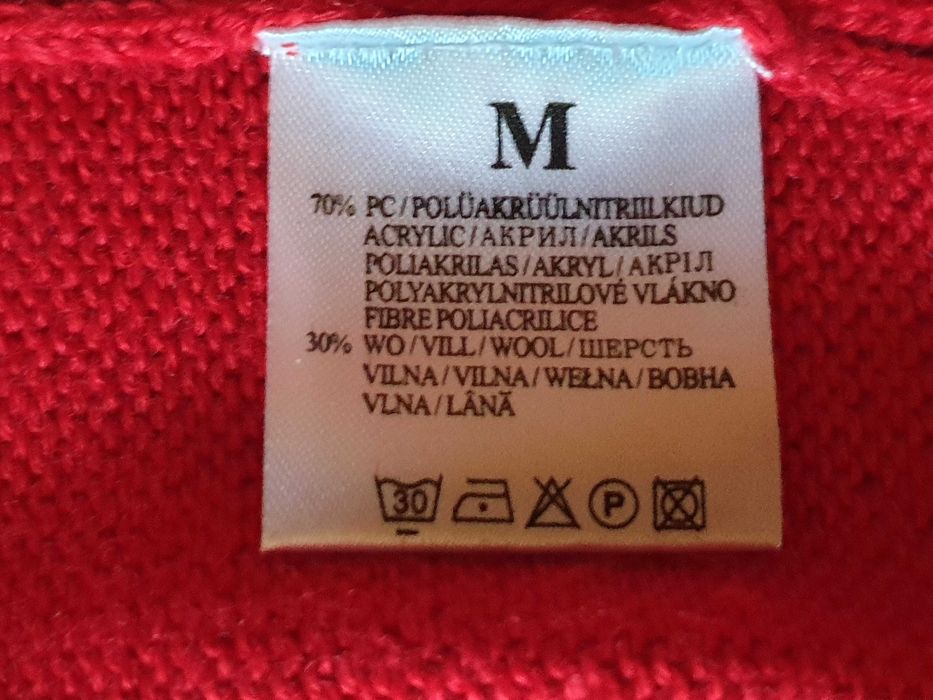 Sweter czerwony , firmy Monton - rozmiar M