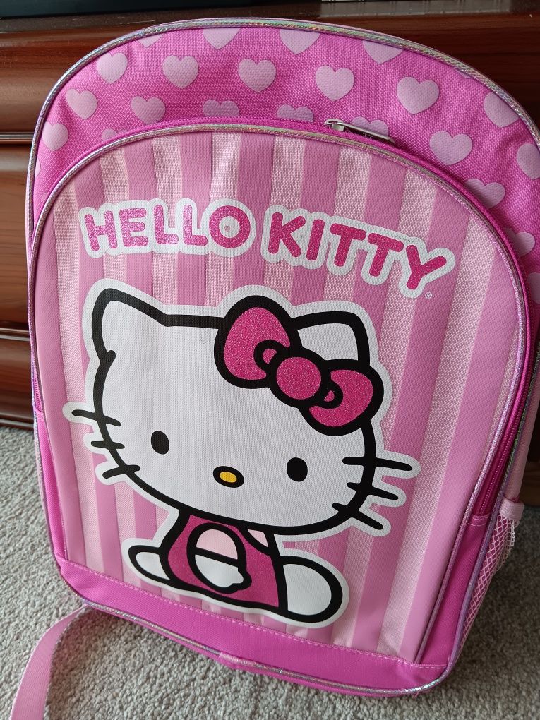 Nowy plecak szkolny różowy dla dziewczynki Hello Kitty