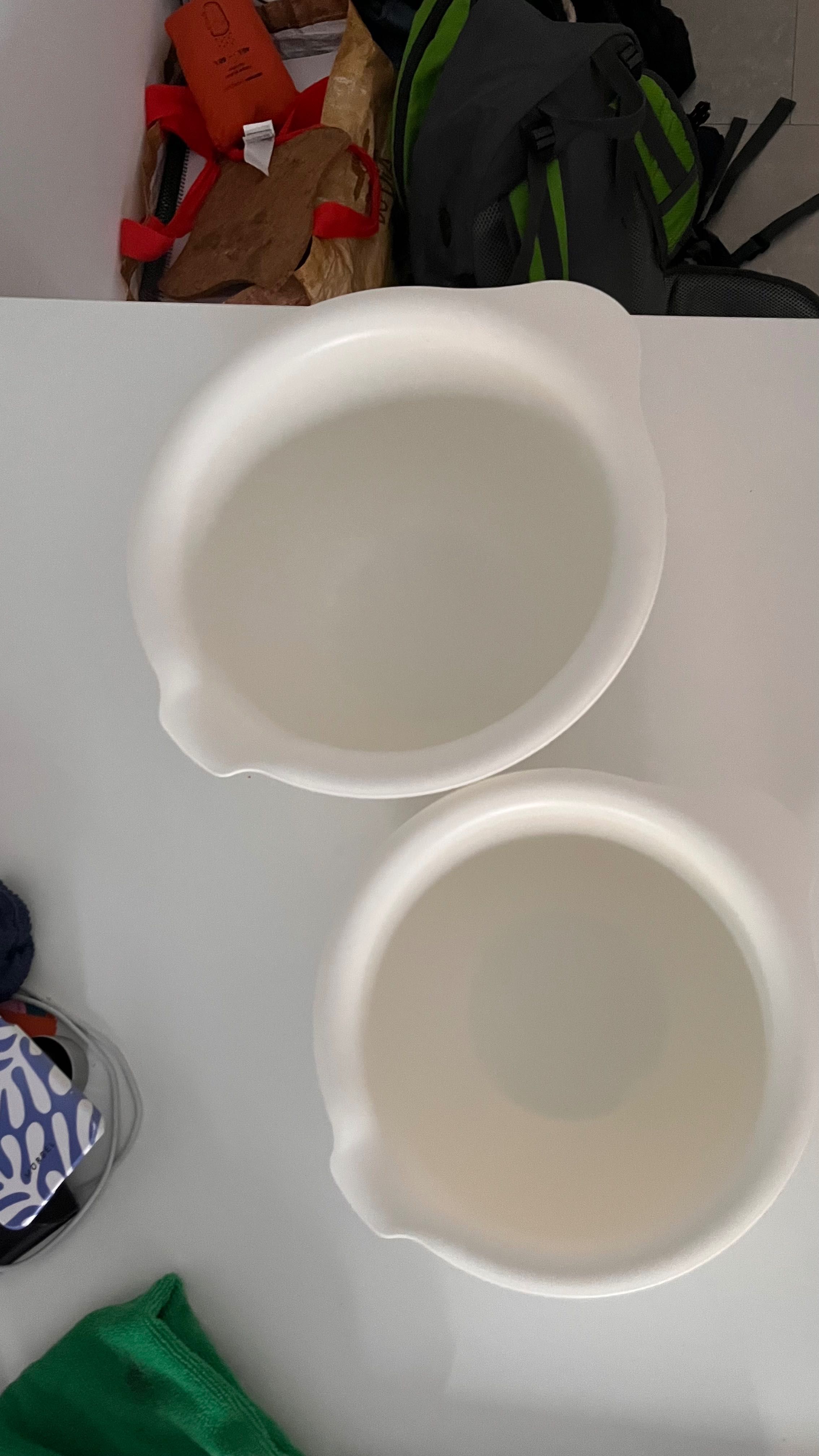 Conjunto de 2 taças de plástico para salada