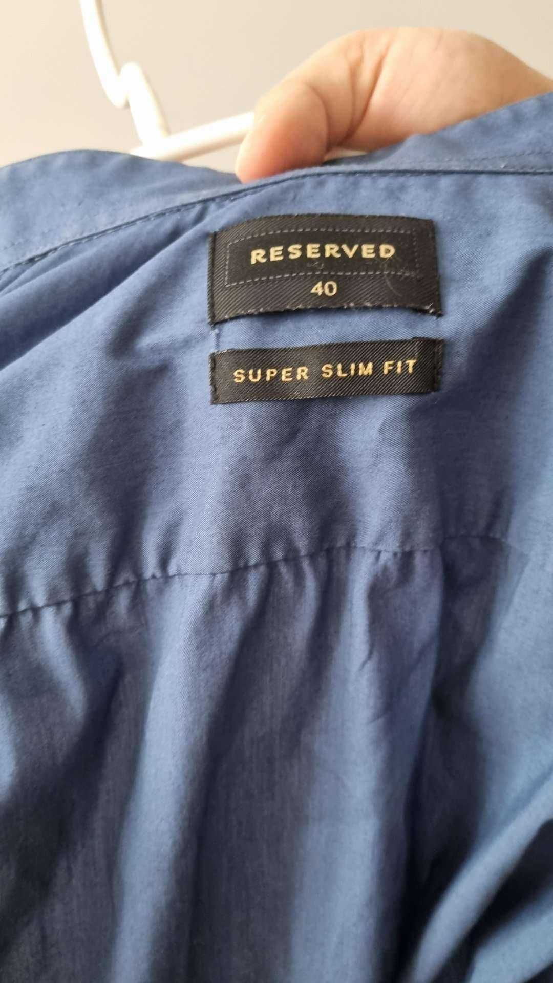 Koszula męska 40 z długim rękawem super slim fit